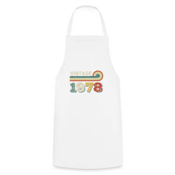 Vintage 1978 Spirale Rétro sur Tablier de cuisine