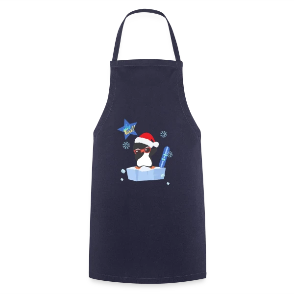 Pingouin Dab Noël Cool sur Tablier de cuisine