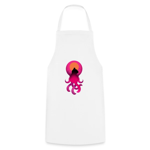 Octo-Chat Fantastique sur Tablier de cuisine