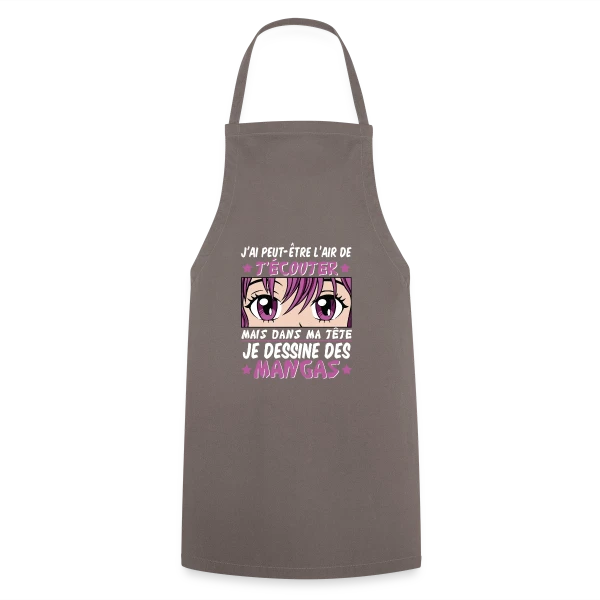Fan d'Anime & Dessinateur Manga sur Tablier de cuisine