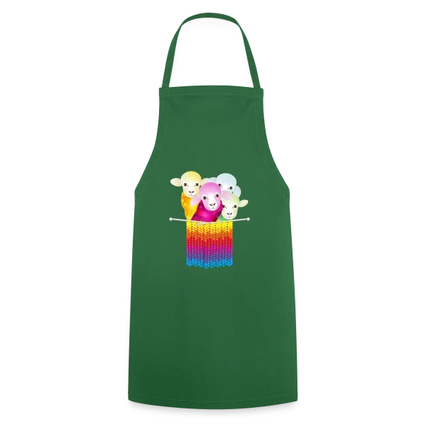 Mouton Tricoteur Rigolo sur Tablier de cuisine