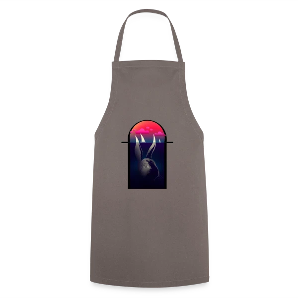 Lapin Navigateur et Bateaux sur Tablier de cuisine