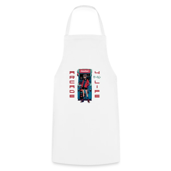 Fille Anime Gaming - Arcade 4 Life sur Tablier de cuisine