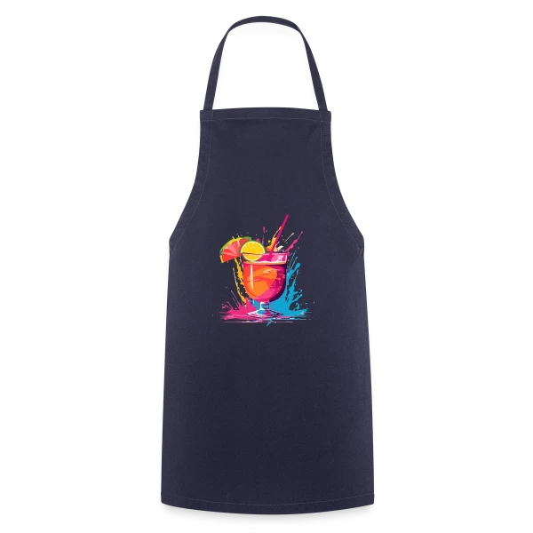 Cocktail Explosif Couleurs sur Tablier de cuisine