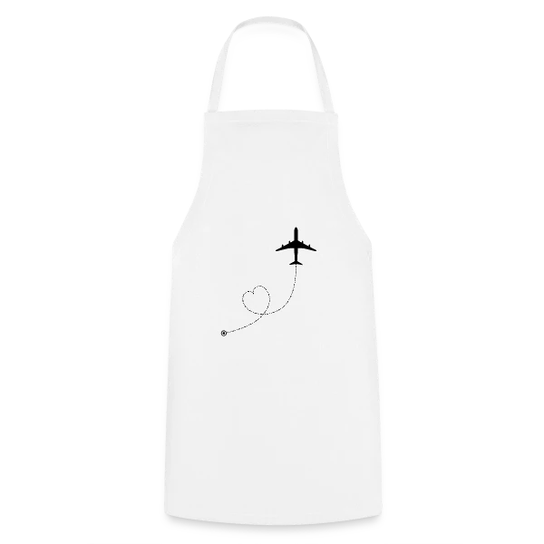 Avion Route Cœur sur Tablier de cuisine