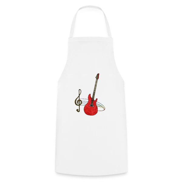 Guitare Passion sur Tablier de cuisine