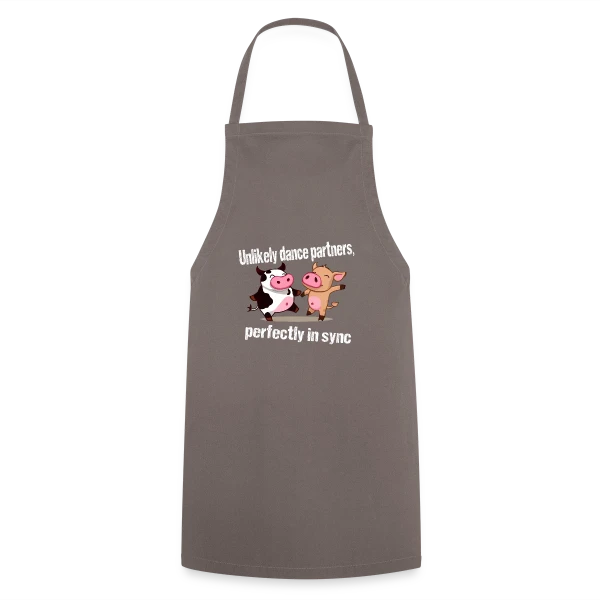 Vache et Cochon Danseurs sur Tablier de cuisine