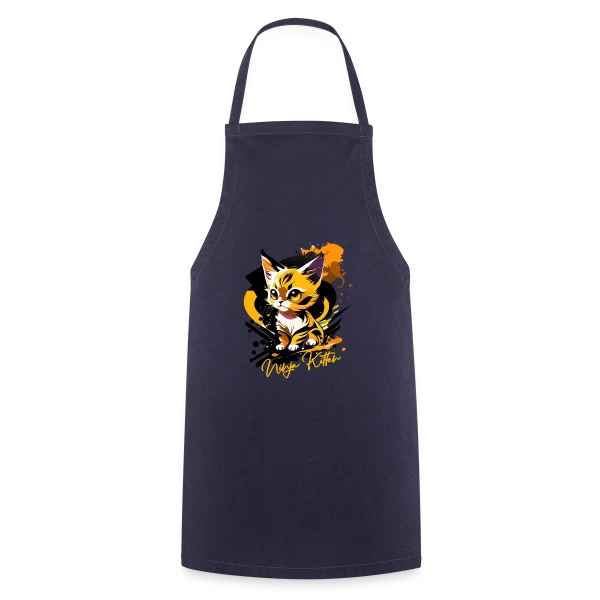Chaton Ninja Urbain sur Tablier de cuisine