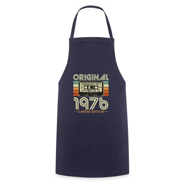 Cassette Rétro 1976 Légendaire sur Tablier de cuisine