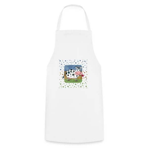 La Vache Joyeuse sur Tablier de cuisine