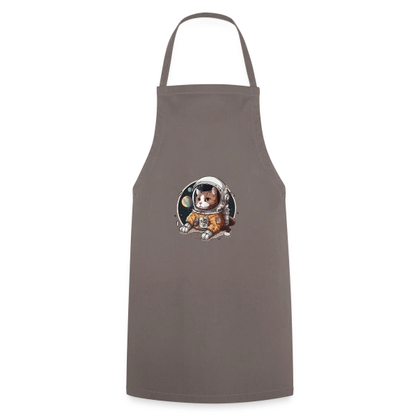 Chat Cosmonaute Aventure Spatiale sur Tablier de cuisine