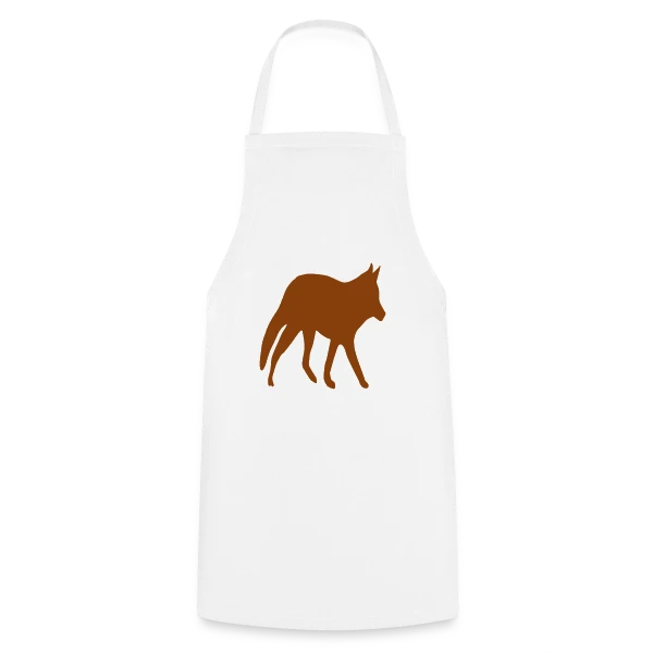 Silhouette Renard Sauvage sur Tablier de cuisine