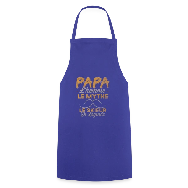 Papa Skieur de Légende - Humour Cadeau Ski sur Tablier de cuisine