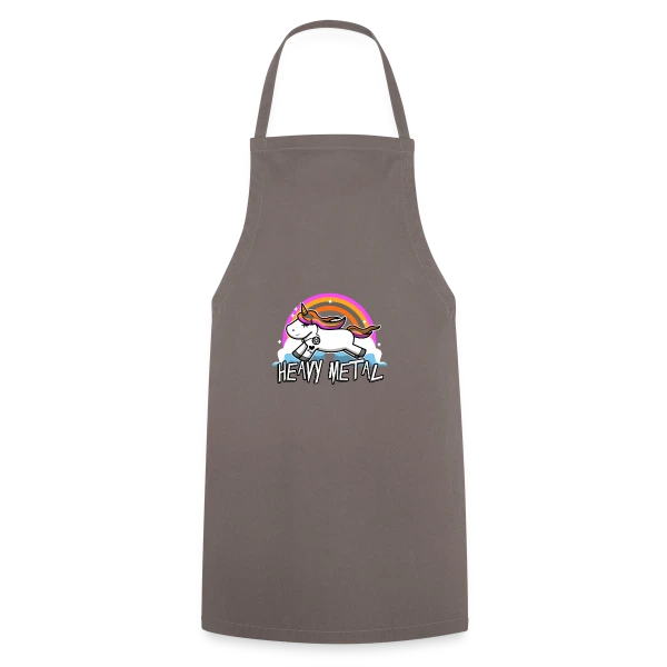 Licorne Heavy Metal Rockeuse sur Tablier de cuisine