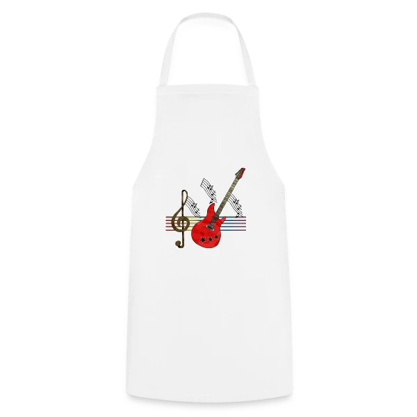 Guitare Addict sur Tablier de cuisine