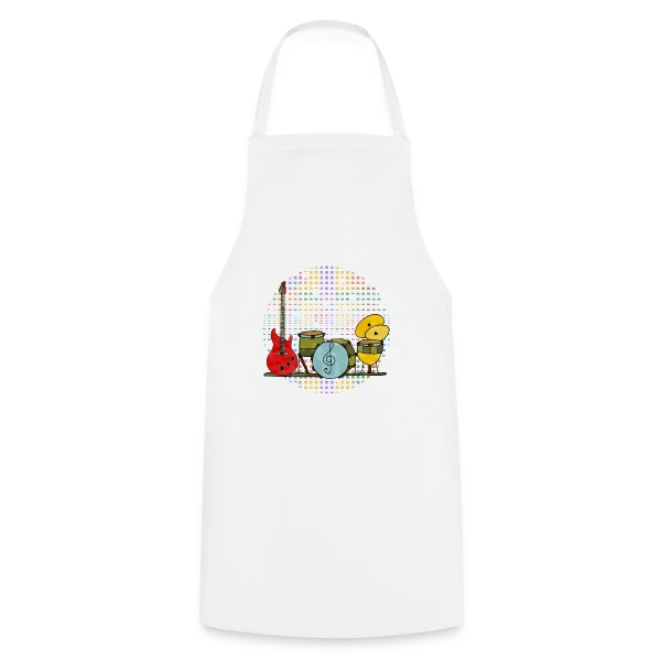 Mélodies d'Instruments sur Tablier de cuisine