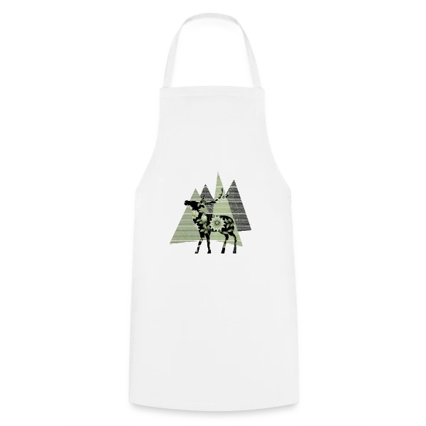 Cerf Majestueux sur Tablier de cuisine