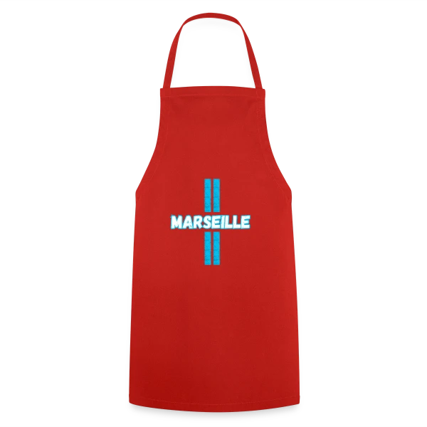 Marseille Supporter Stylisé sur Tablier de cuisine