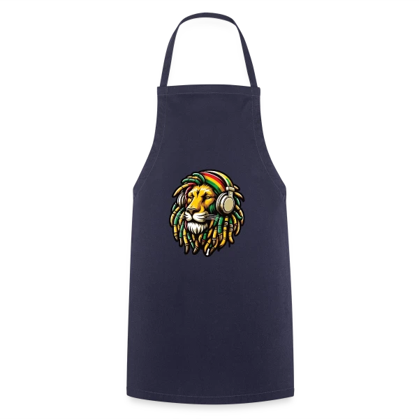 Lion Rasta Musique sur Tablier de cuisine