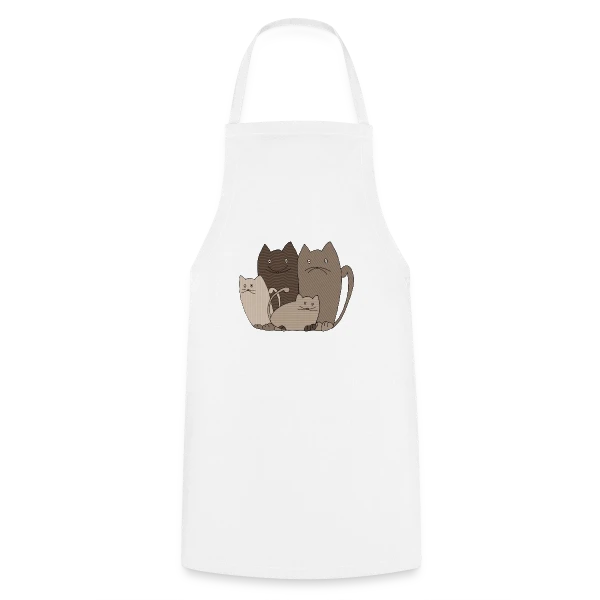Le Chat Mignon sur Tablier de cuisine
