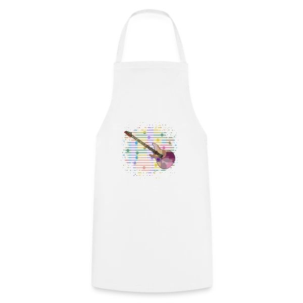 Guitare Passion sur Tablier de cuisine