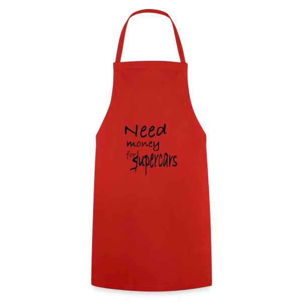 Need Money for Supercars sur Tablier de cuisine