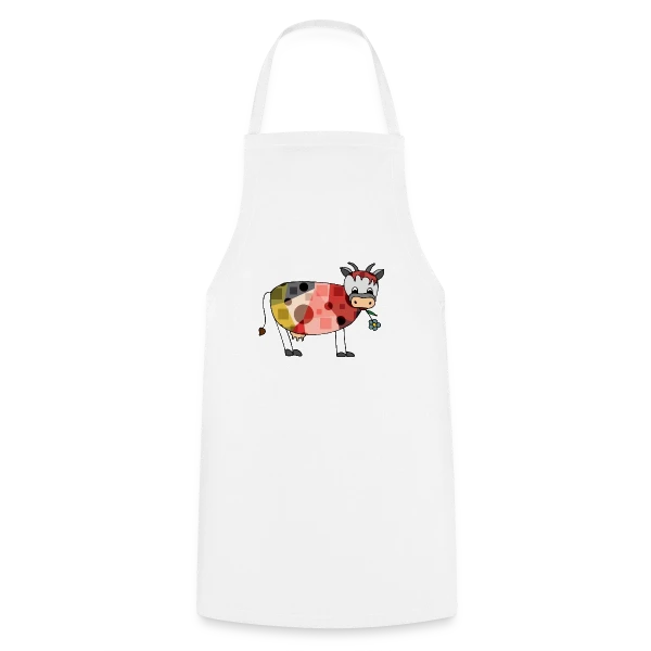 La Vache Rigolote sur Tablier de cuisine