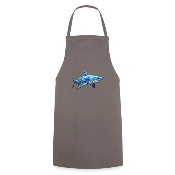 Grand Requin Blanc sur Tablier de cuisine