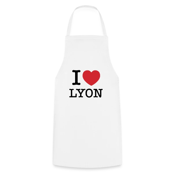 J'aime Lyon Classique sur Tablier de cuisine