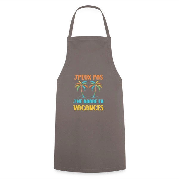 J'peux Pas, Vacances ! sur Tablier de cuisine