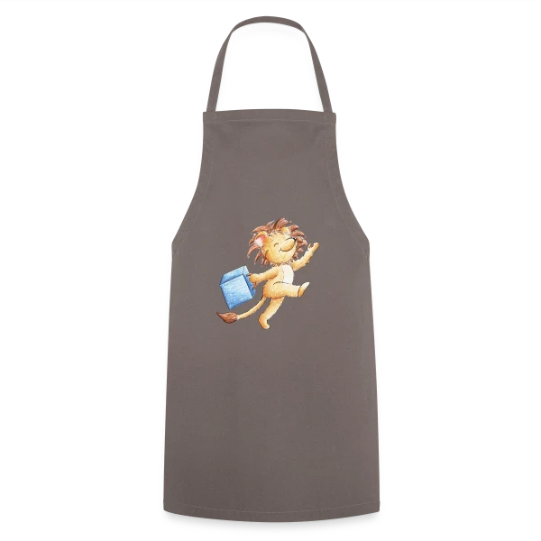Lion Voyageur Joyeux sur Tablier de cuisine