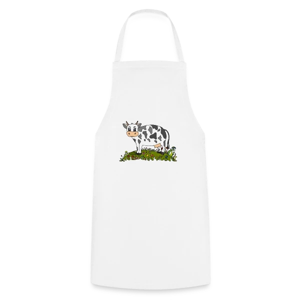 La Vache Stylée sur Tablier de cuisine