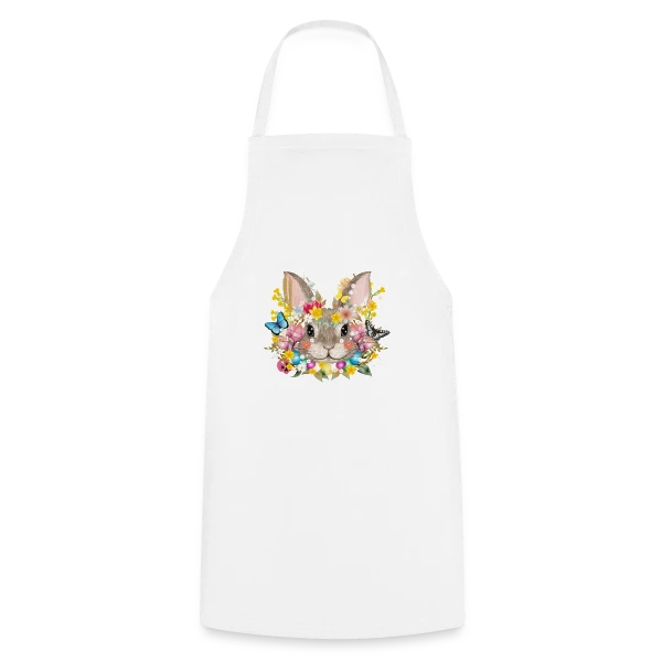 Lapin de Pâques Enchanté sur Tablier de cuisine