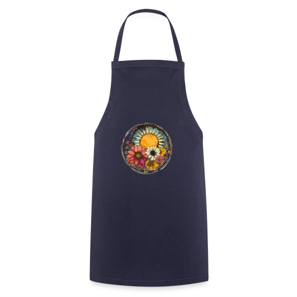Soleil Floral Bohème sur Tablier de cuisine