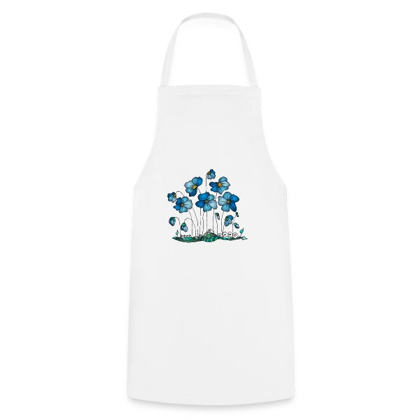 Harmonie Florale sur Tablier de cuisine