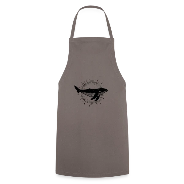 Esprit des Eaux : Baleine Protectrice sur Tablier de cuisine