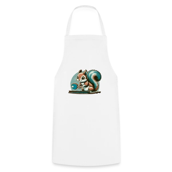 L'Écureuil Champion de Ping-Pong Cartoon sur Tablier de cuisine
