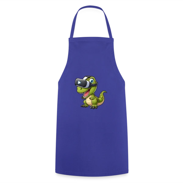 Dino T-Rex en Réalité Virtuelle – Humour Geek sur Tablier de cuisine