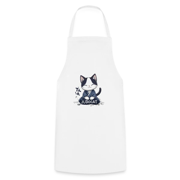 JUDOCAT: Le chat manga judoka sur Tablier de cuisine