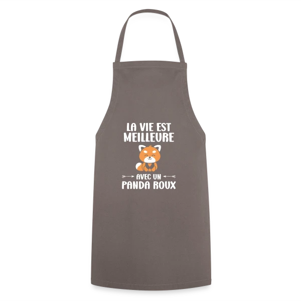 Panda Roux Adorable sur Tablier de cuisine