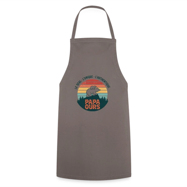 Papa Ours Protecteur sur Tablier de cuisine