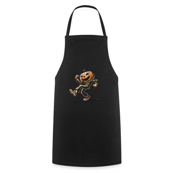 Citrouille Dansante: Humour d'Halloween sur Tablier de cuisine