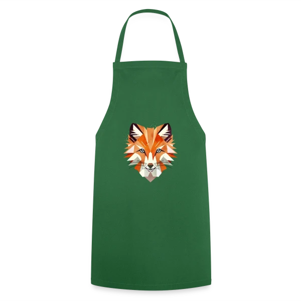 Renard Géométrique Éclatant sur Tablier de cuisine