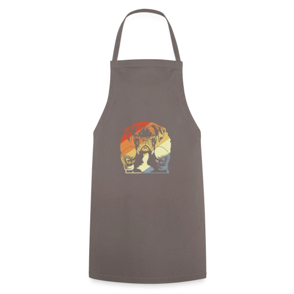 Boxer Rétro Boxeur sur Tablier de cuisine