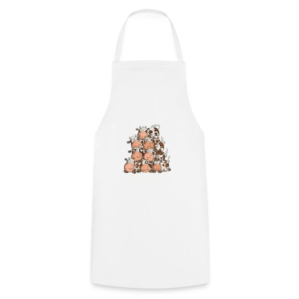 Humour Vache : Le T-Shirt Rigolo et Son Jeu de Mots sur Tablier de cuisine