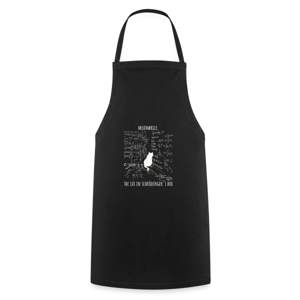 Humour de Schrödinger | Chat Quantique sur Tablier de cuisine