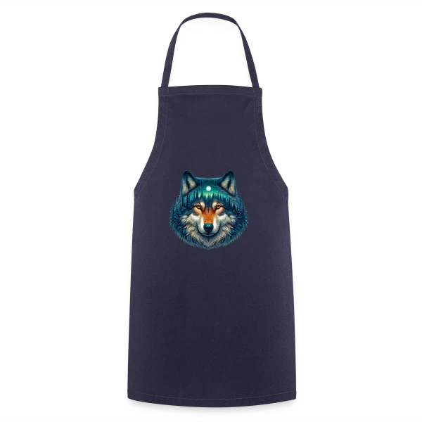 Loup Forêt Étoilée sur Tablier de cuisine