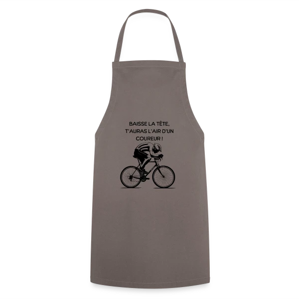 Cyclisme Humour - Design Minimaliste Vélo sur Tablier de cuisine