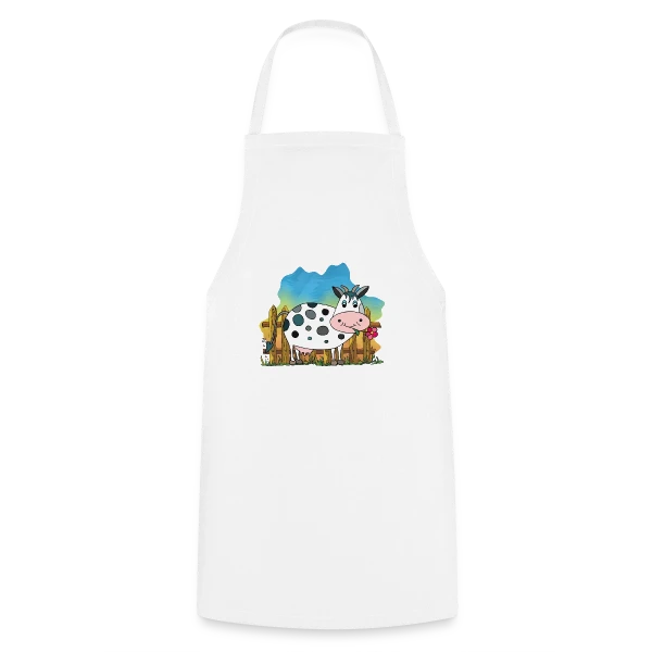 La Vache Rigolote sur Tablier de cuisine