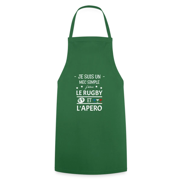 Rugby & Apéro : L'Esprit Convivial sur Tablier de cuisine